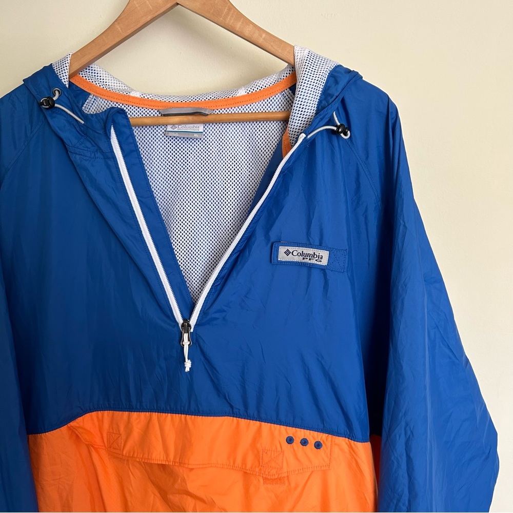 COLUMBIA PFG Hooded Pullover Windbreaker XL